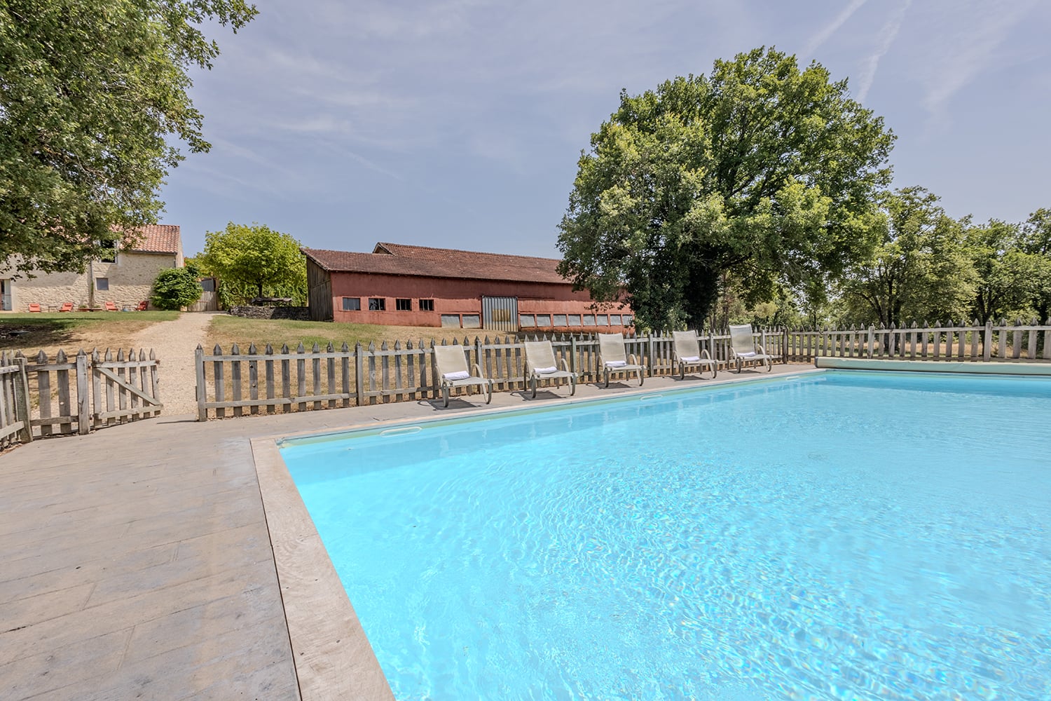 Private heated pool