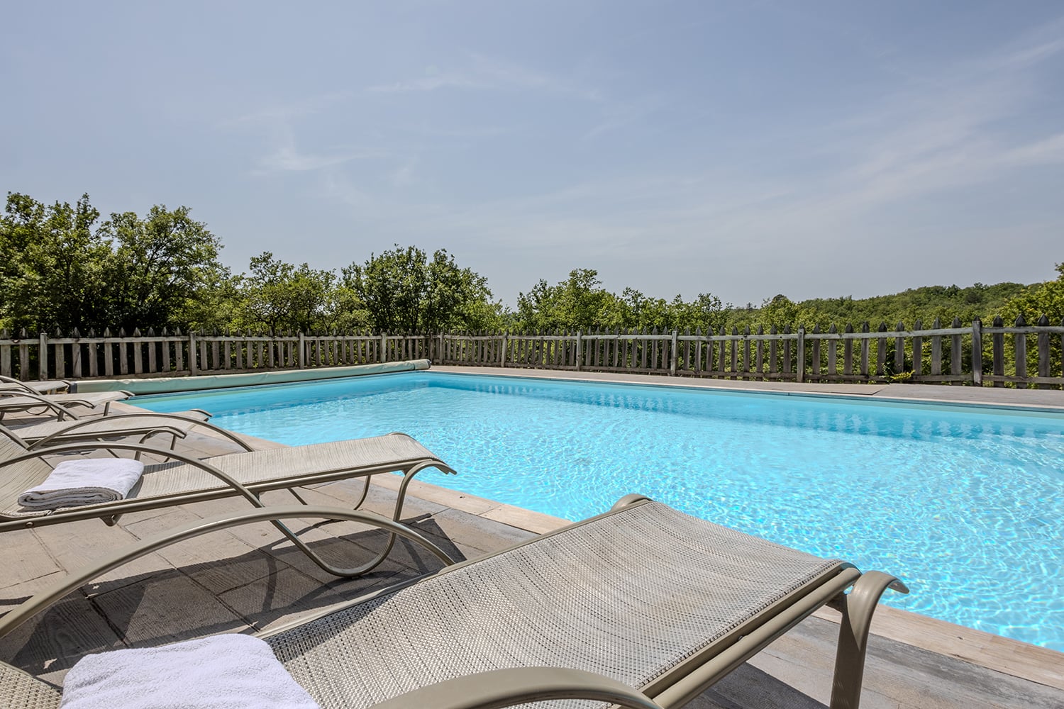 Private heated pool