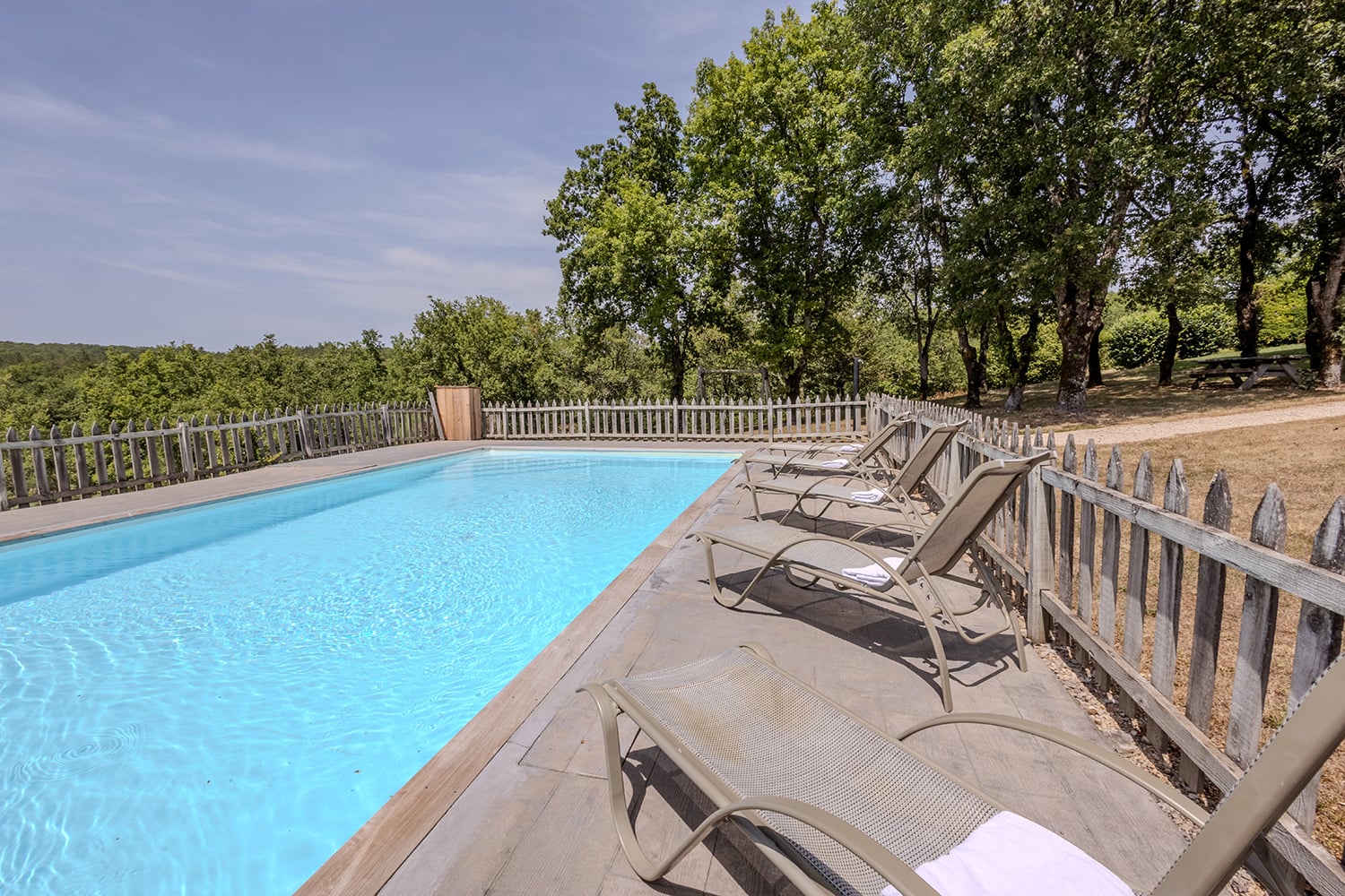 Private heated pool