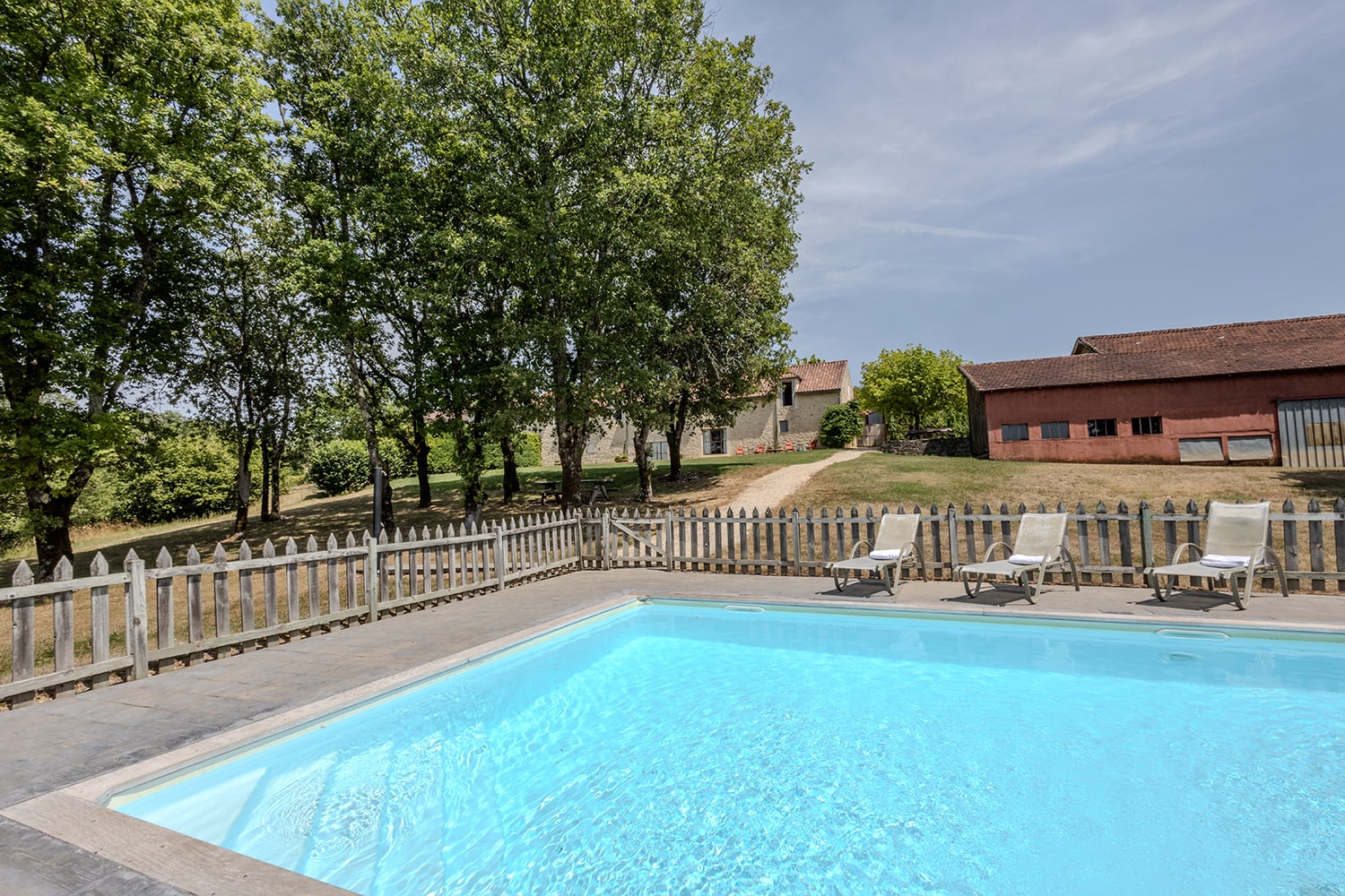 Private heated pool