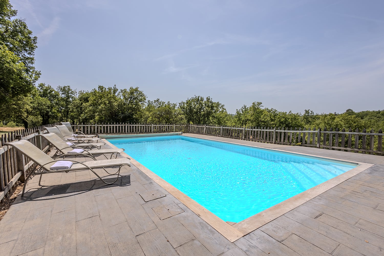Private heated pool