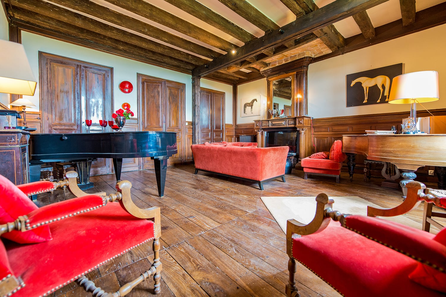 Sitting room | Holiday château in Nouvelle-Aquitaine