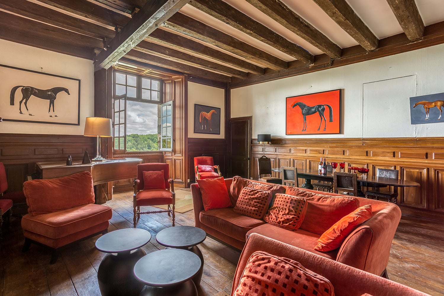 Sitting room | Holiday château in Nouvelle-Aquitaine