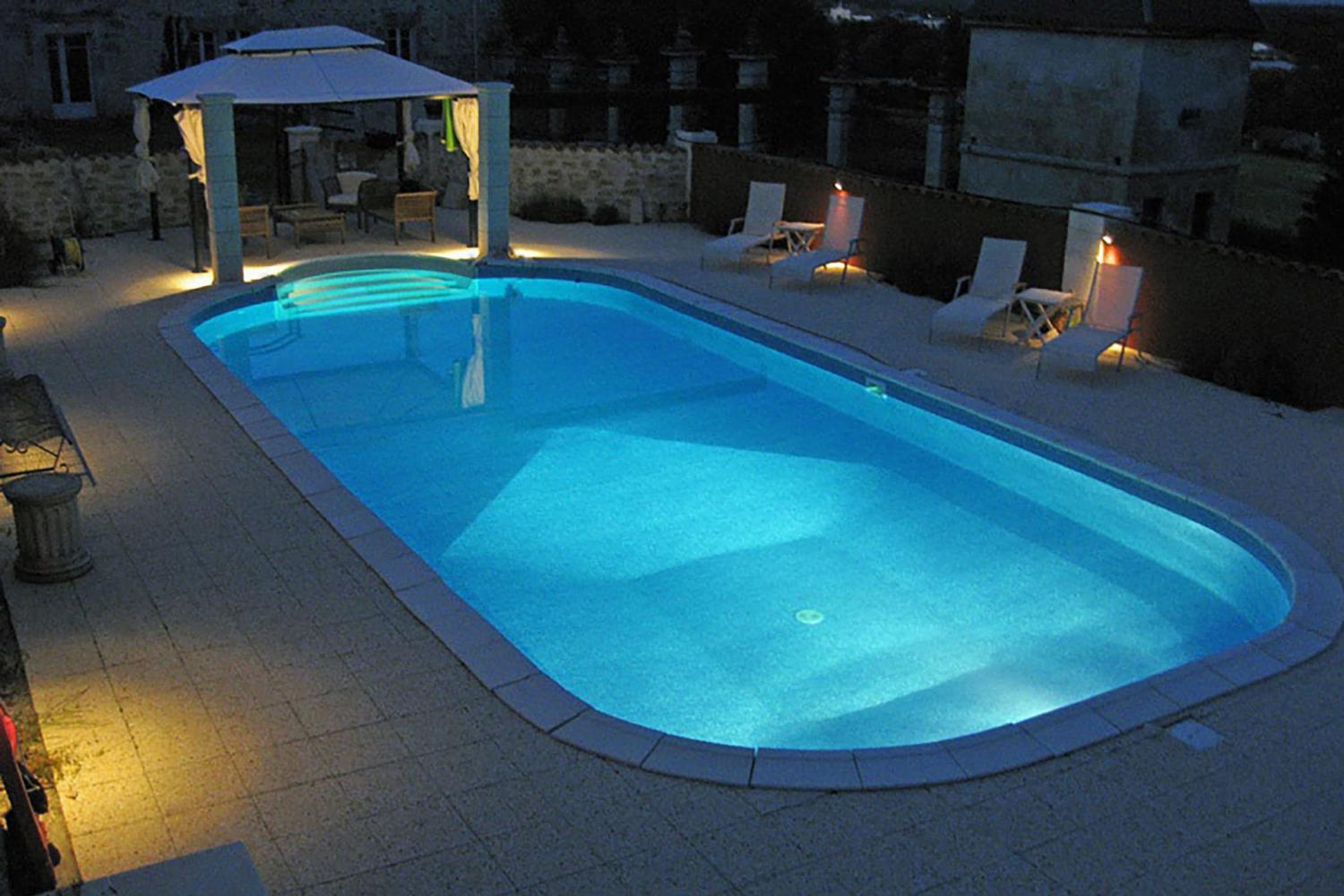 Private heated pool