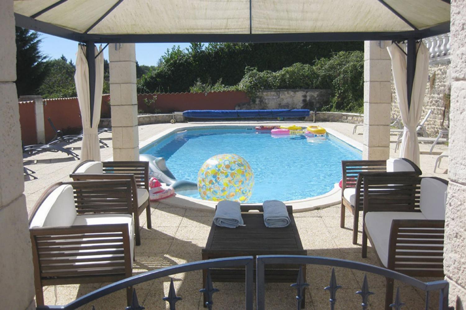 Private heated pool