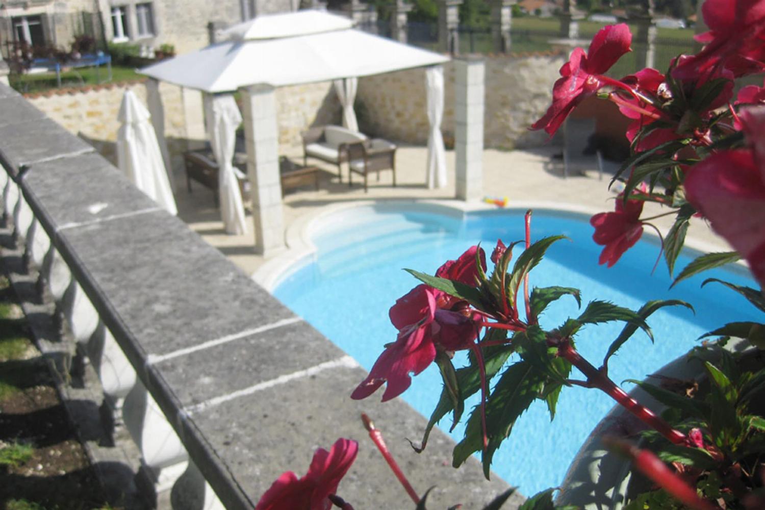 Private heated pool