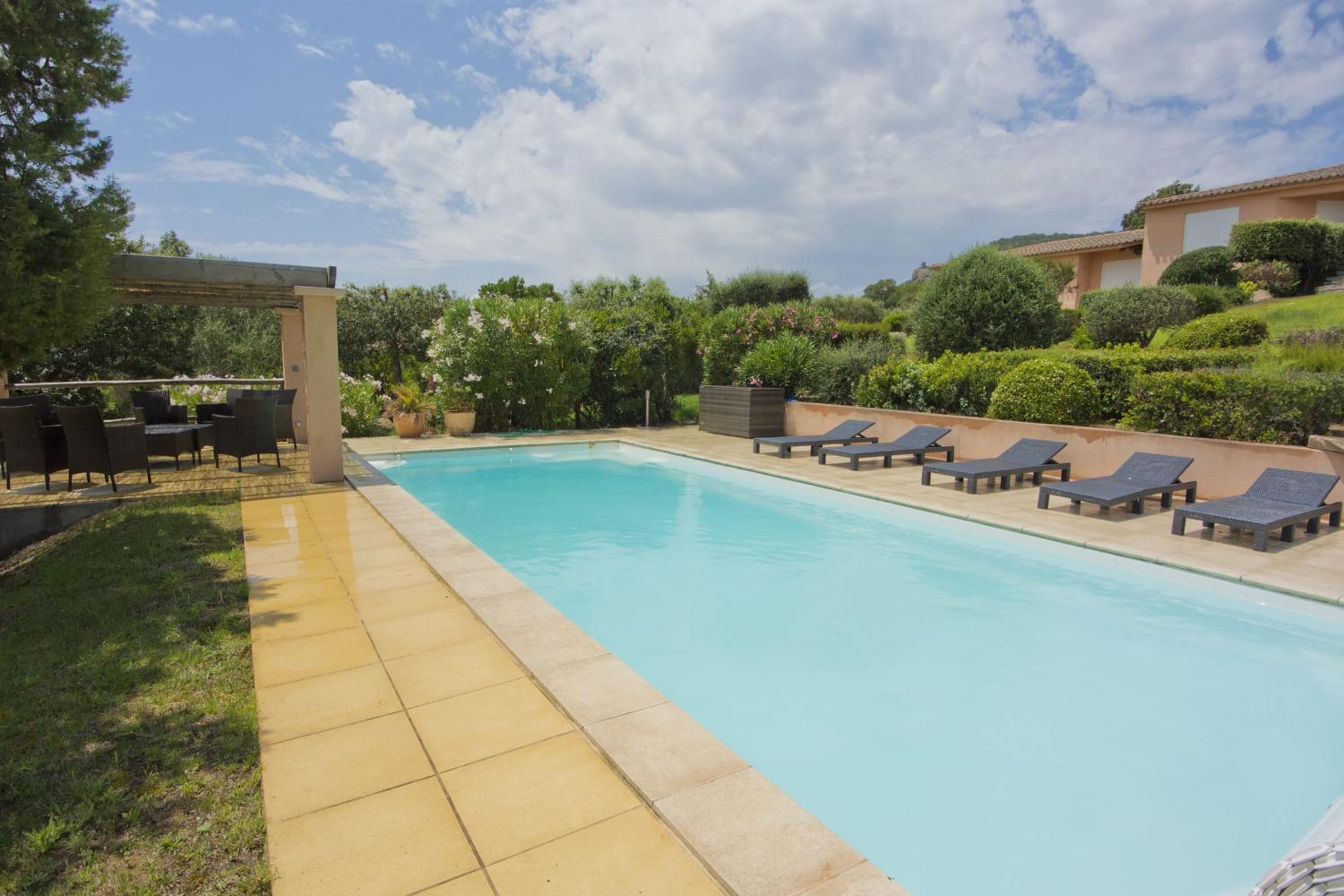Private heated pool