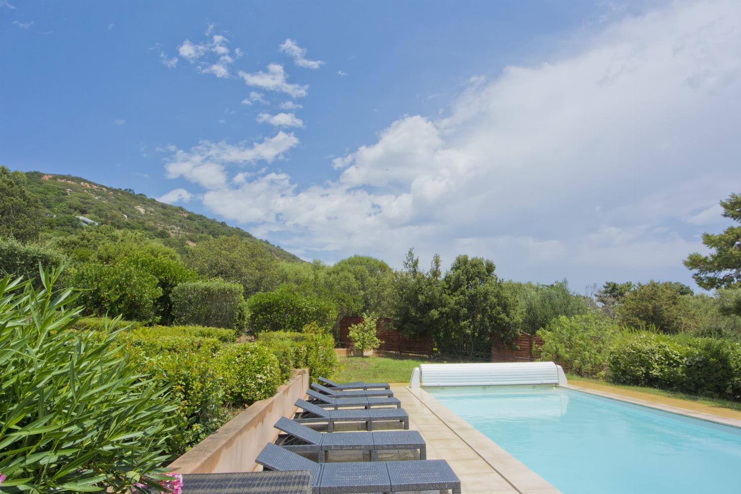 Private heated pool