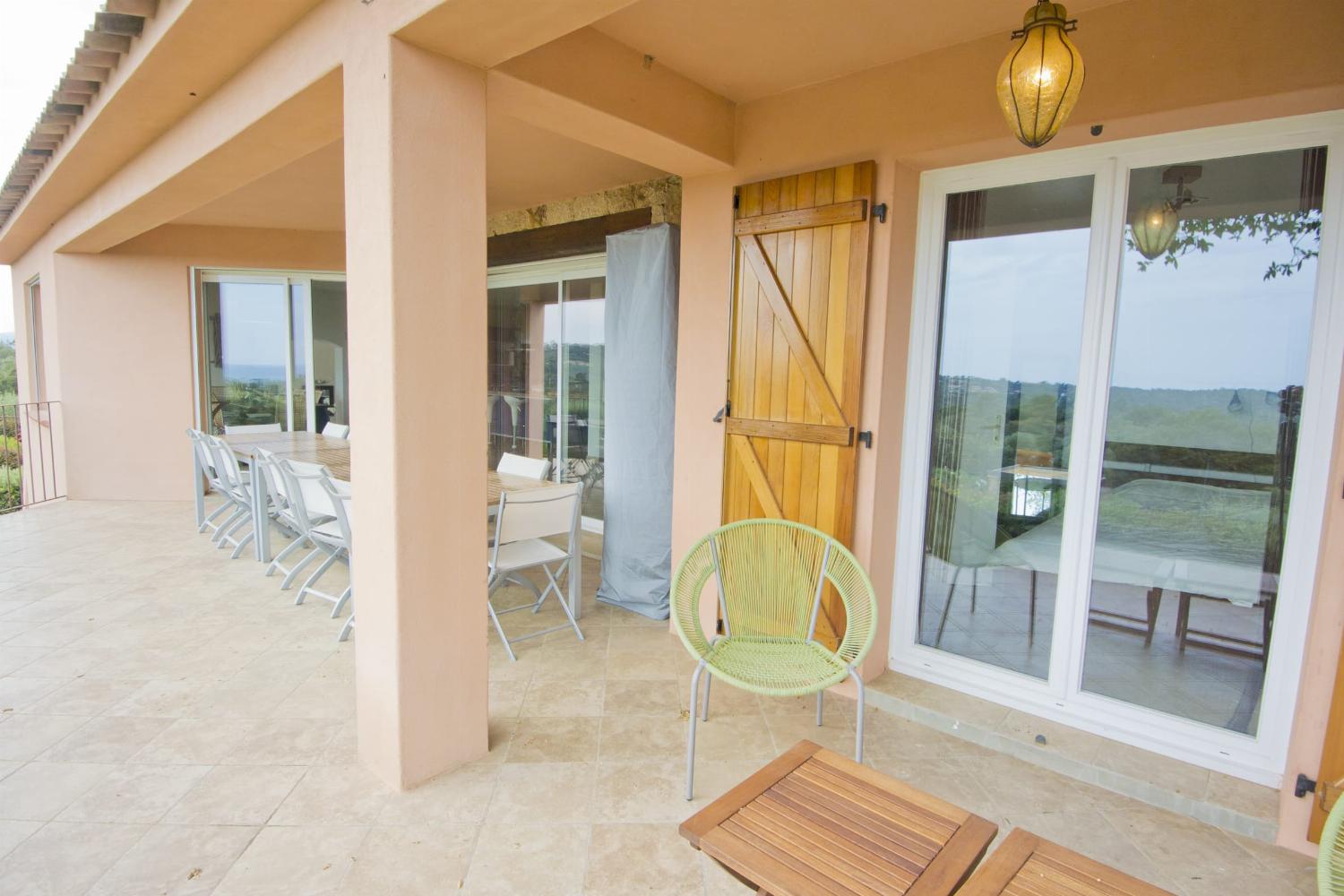 Shaded dining Terrace