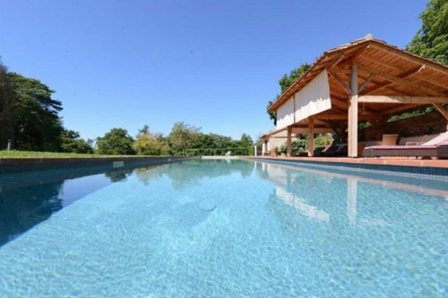 Private heated pool