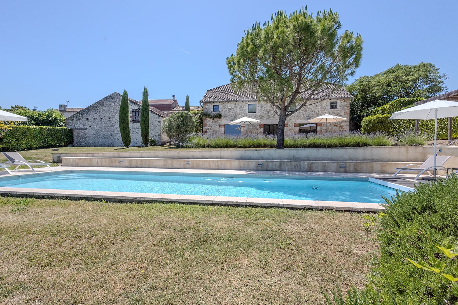 Private heated pool
