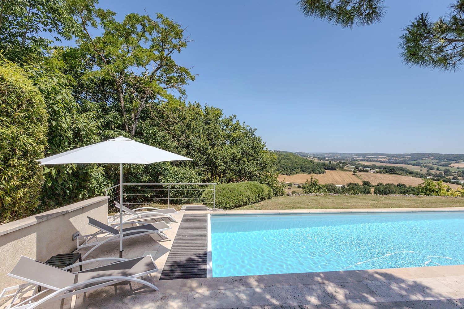 Private heated pool