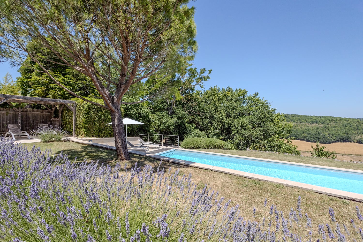Private heated pool