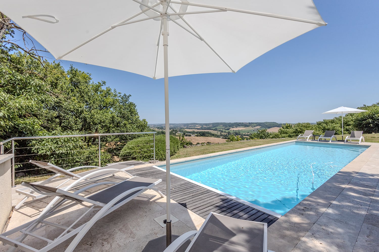 Private heated pool