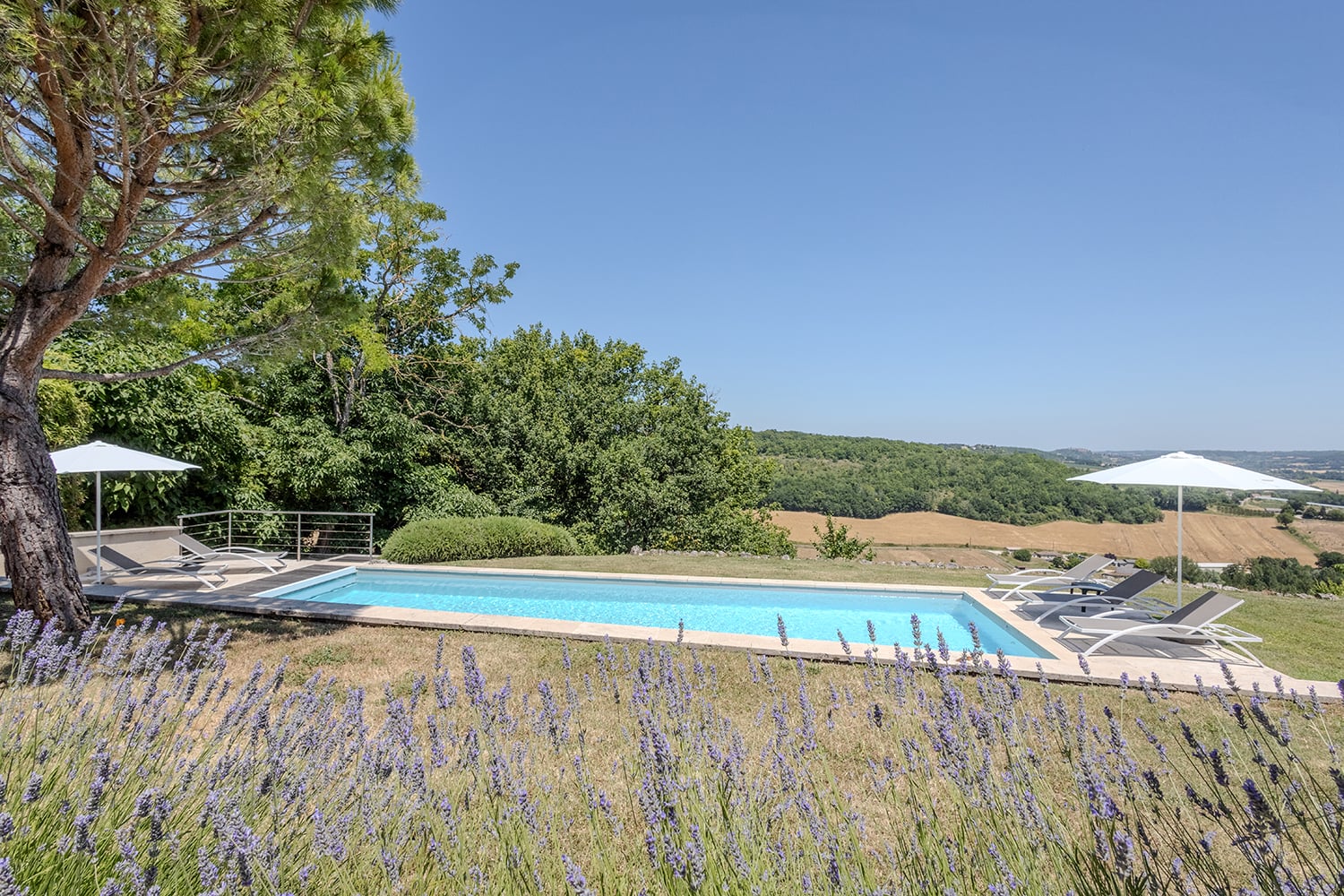 Private heated pool
