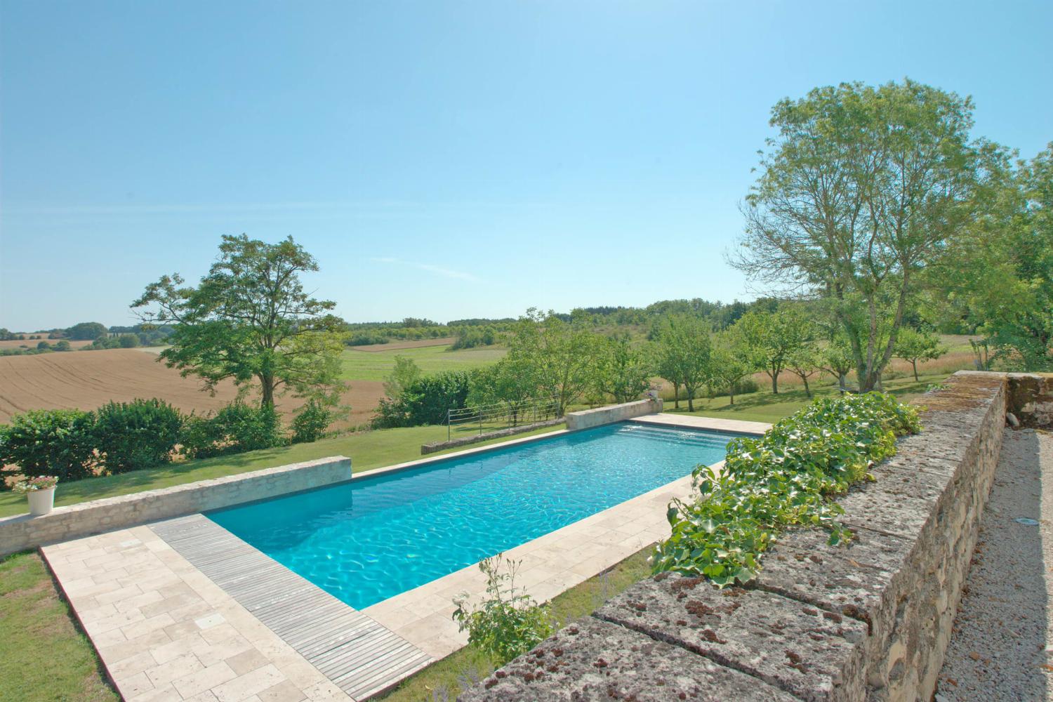 Private heated pool