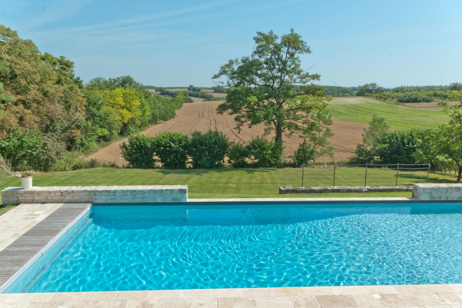 Private heated pool