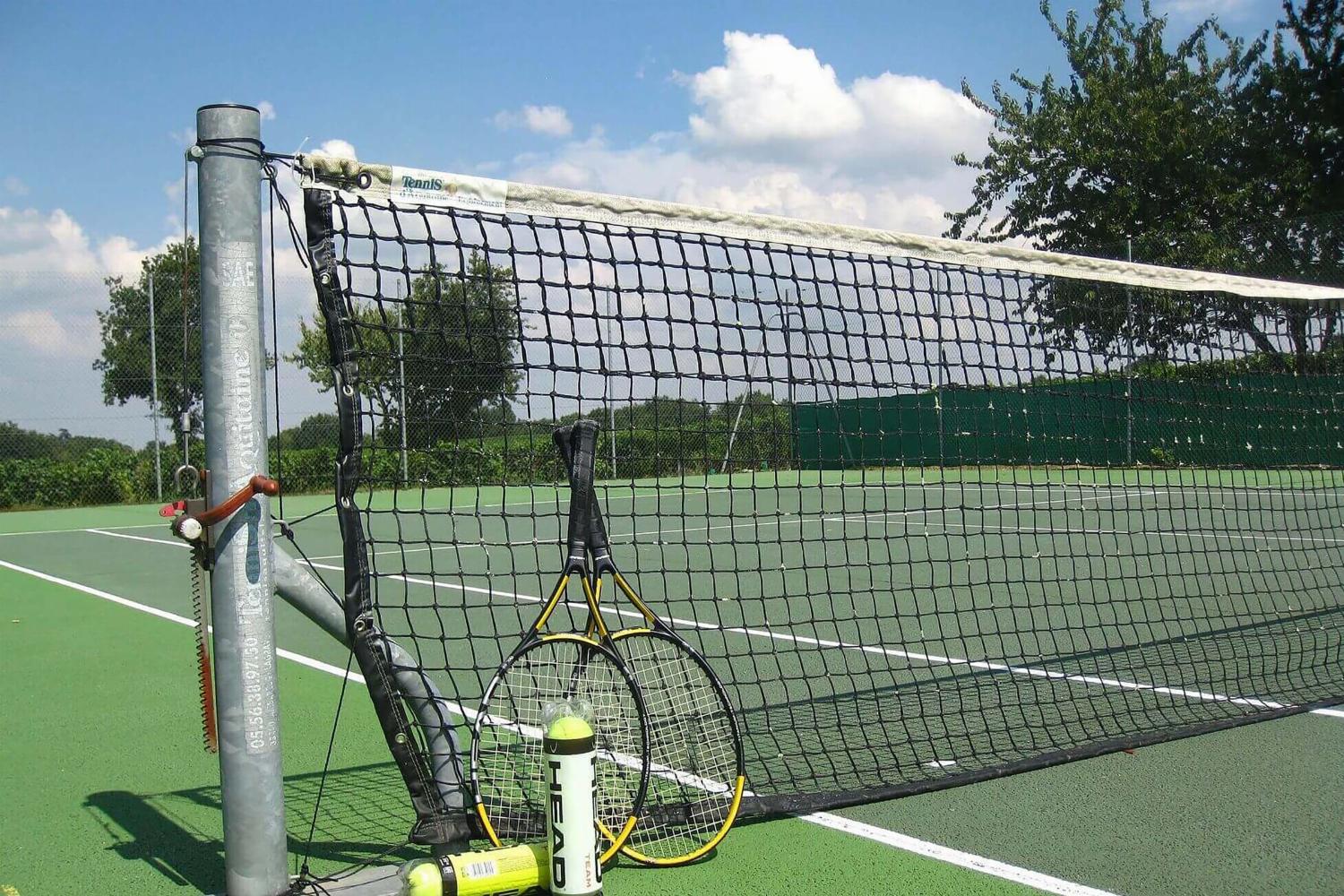 Private tennis court