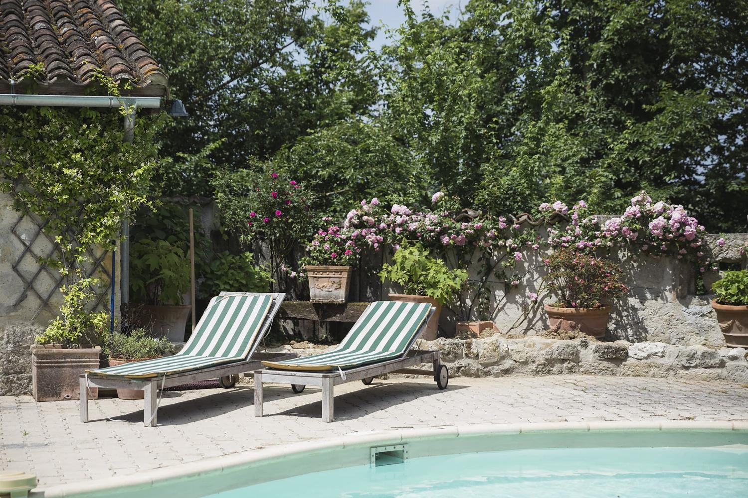 Private heated pool