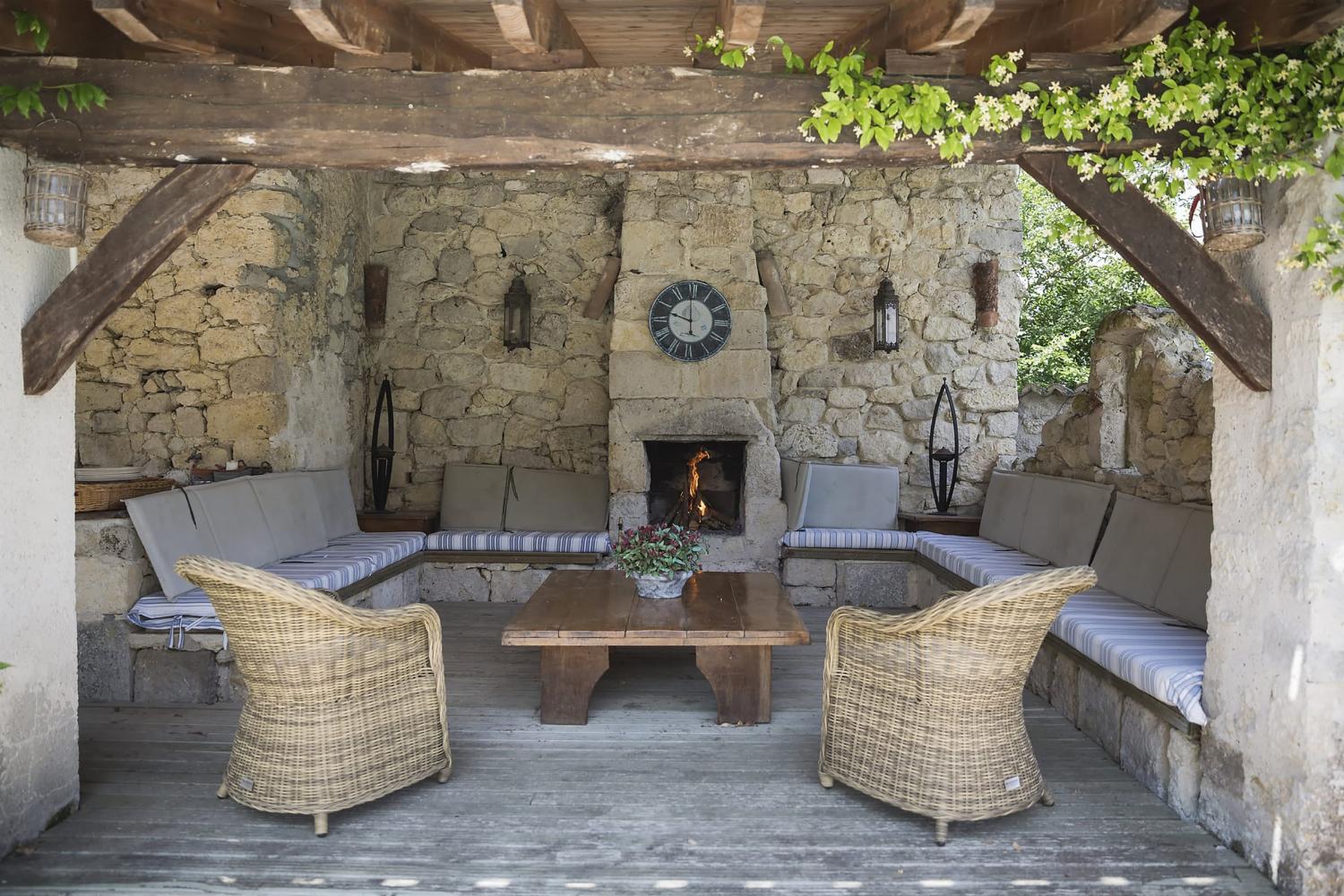 Shaded terrace