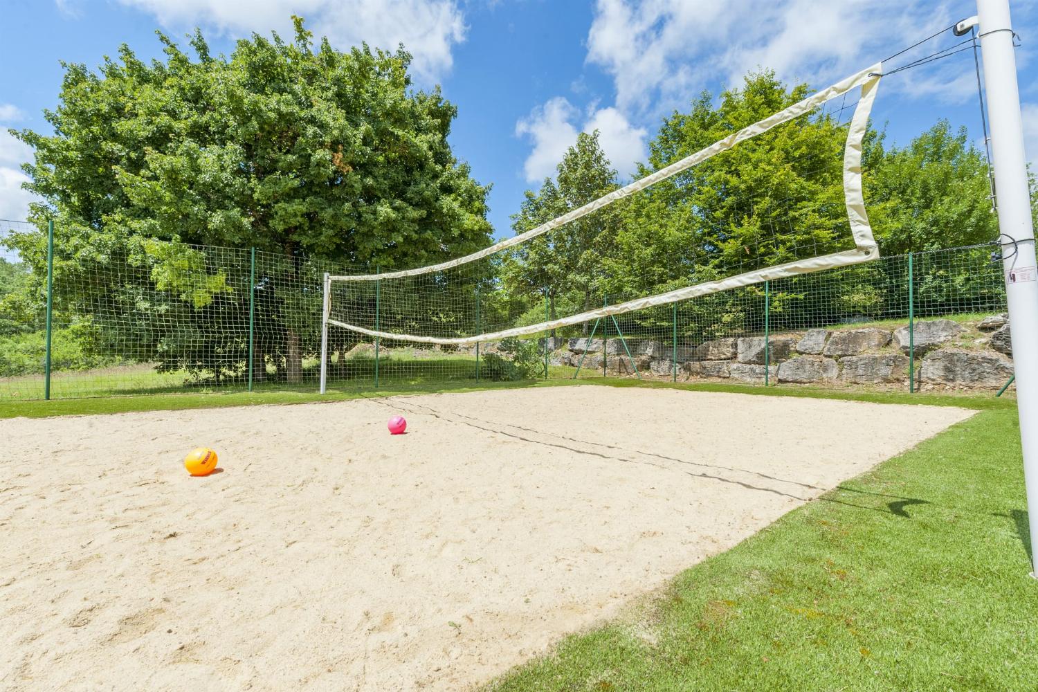 Beach volleyball court