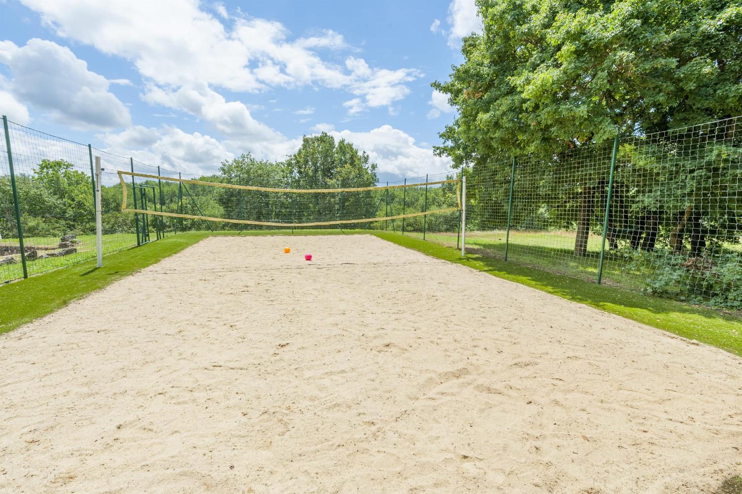 Beach volleyball court