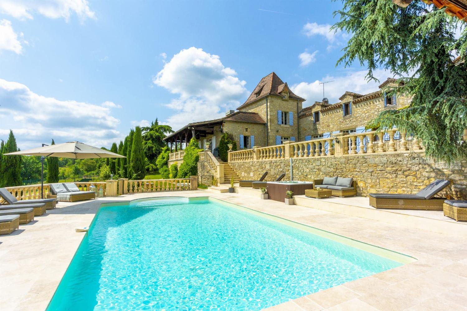 Holiday home in Lot with private heated pool