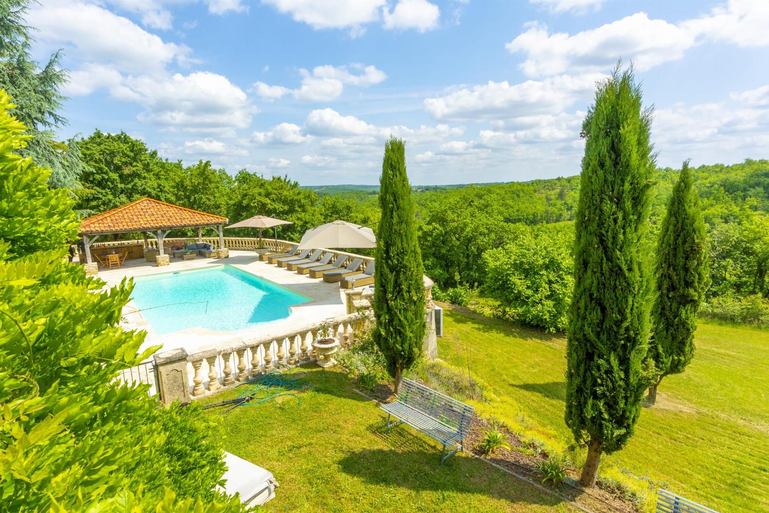 Private heated pool