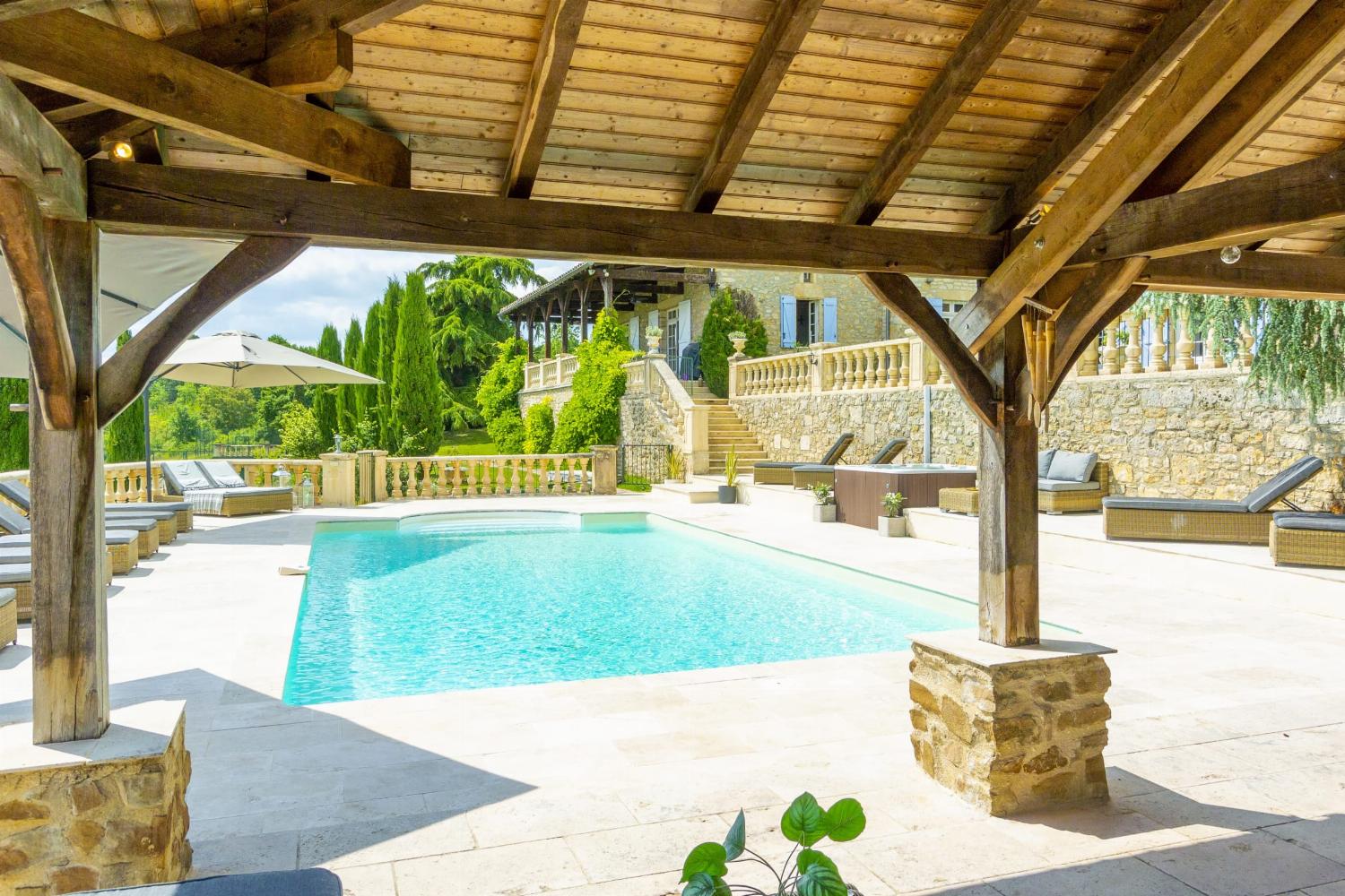 Private heated pool