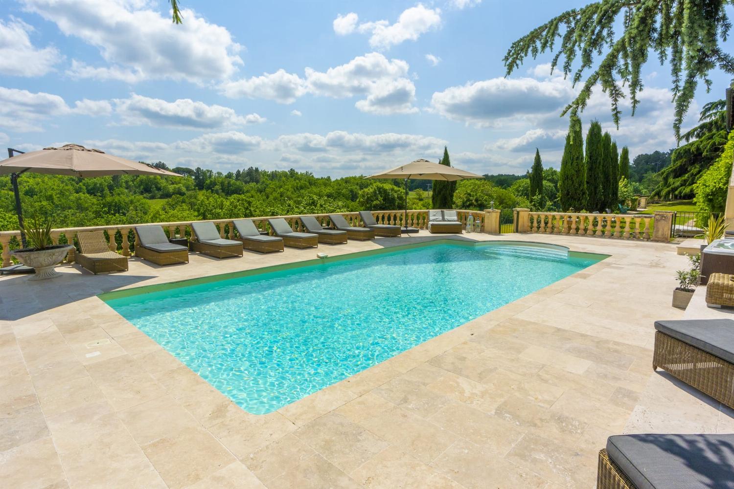 Private heated pool