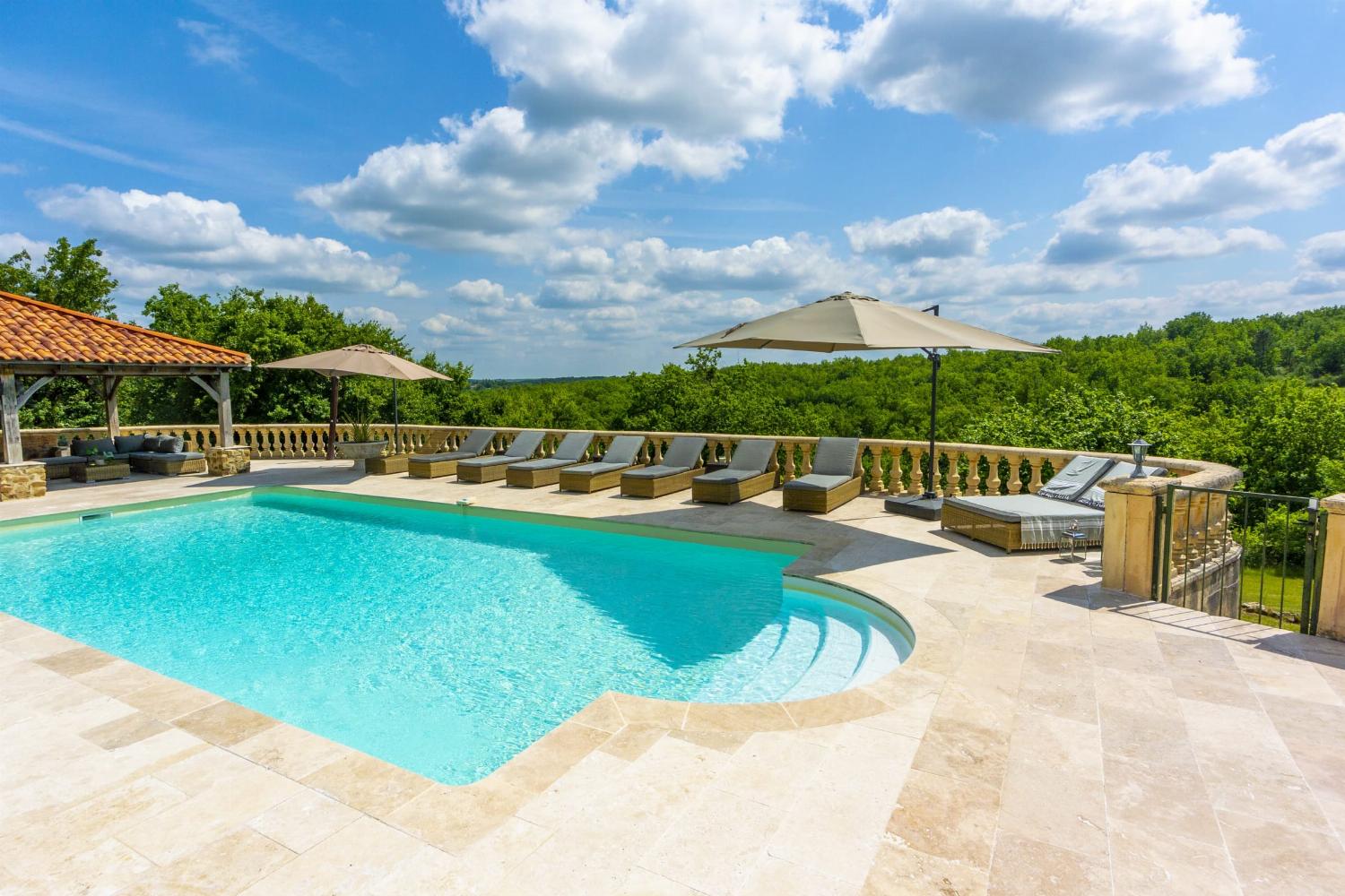 Private heated pool