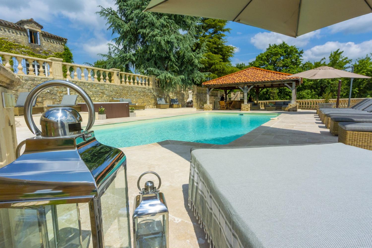 Private heated pool