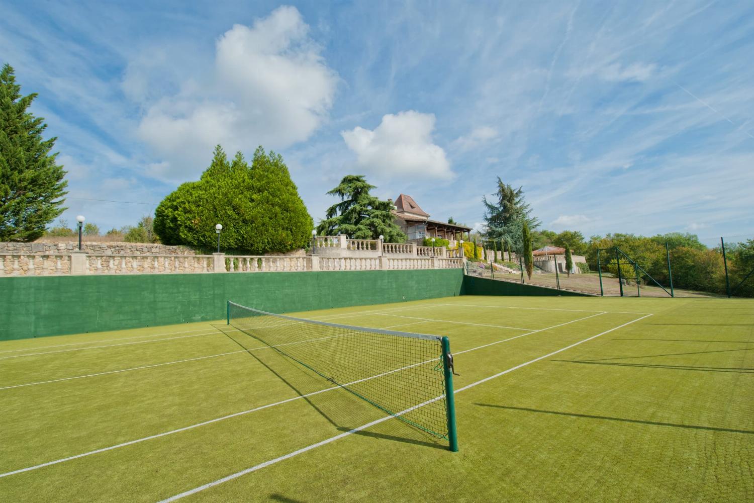 Private tennis court