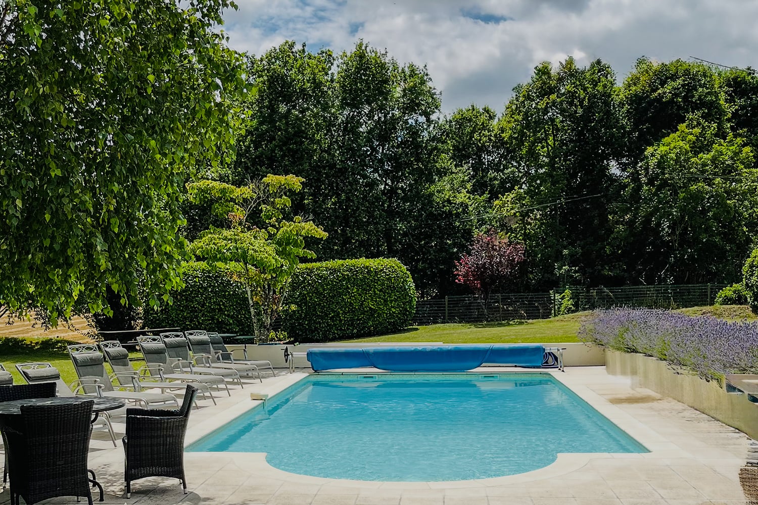 Private heated pool Private heated pool