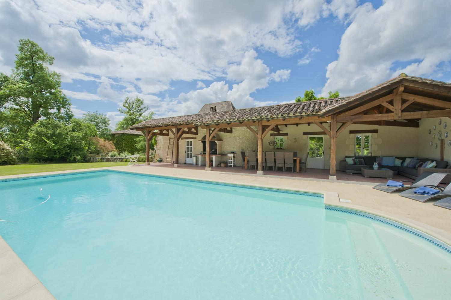 Private heated pool