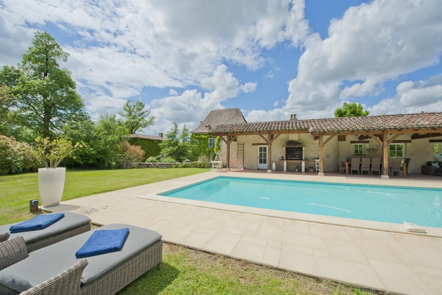 Private heated pool
