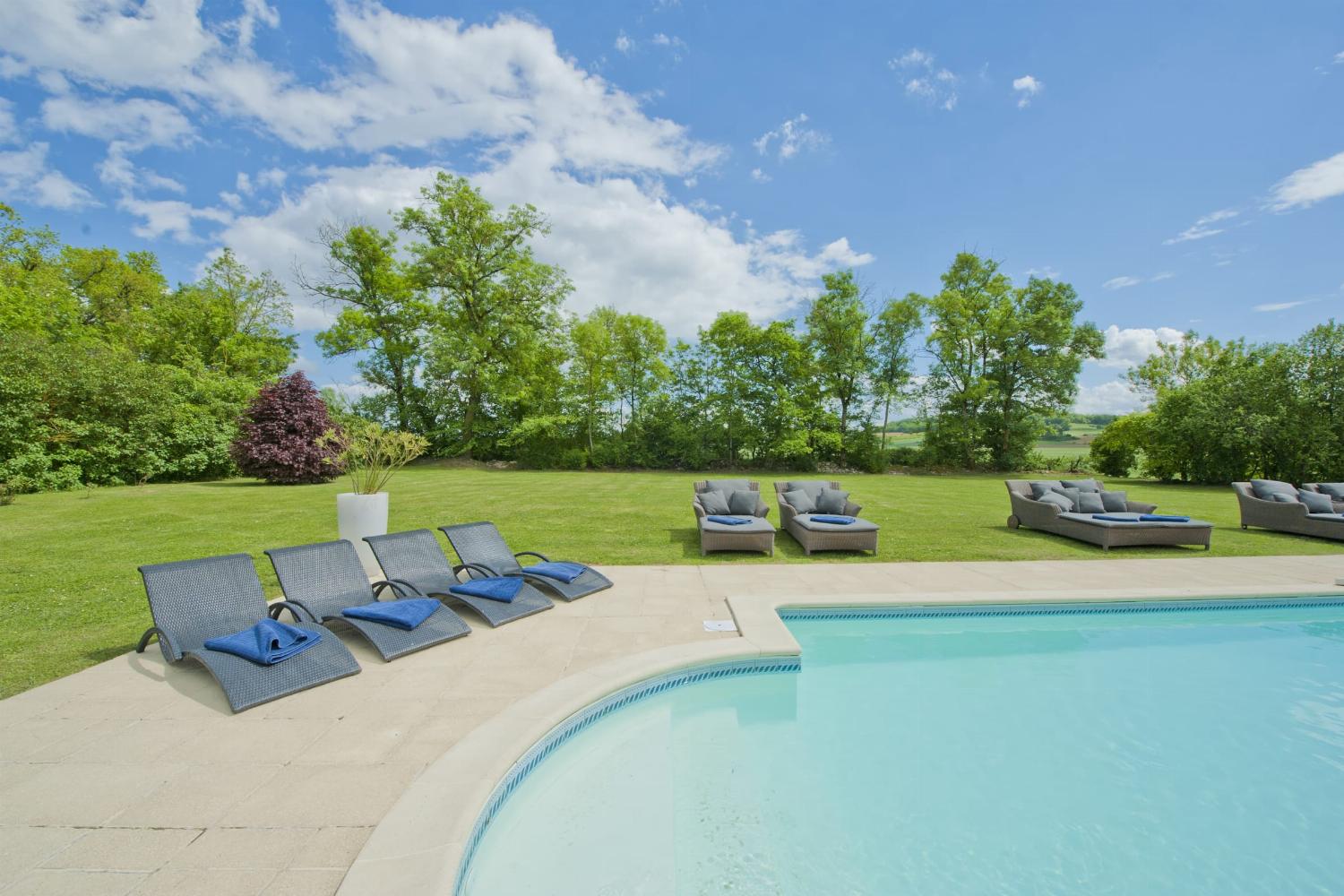 Private heated pool