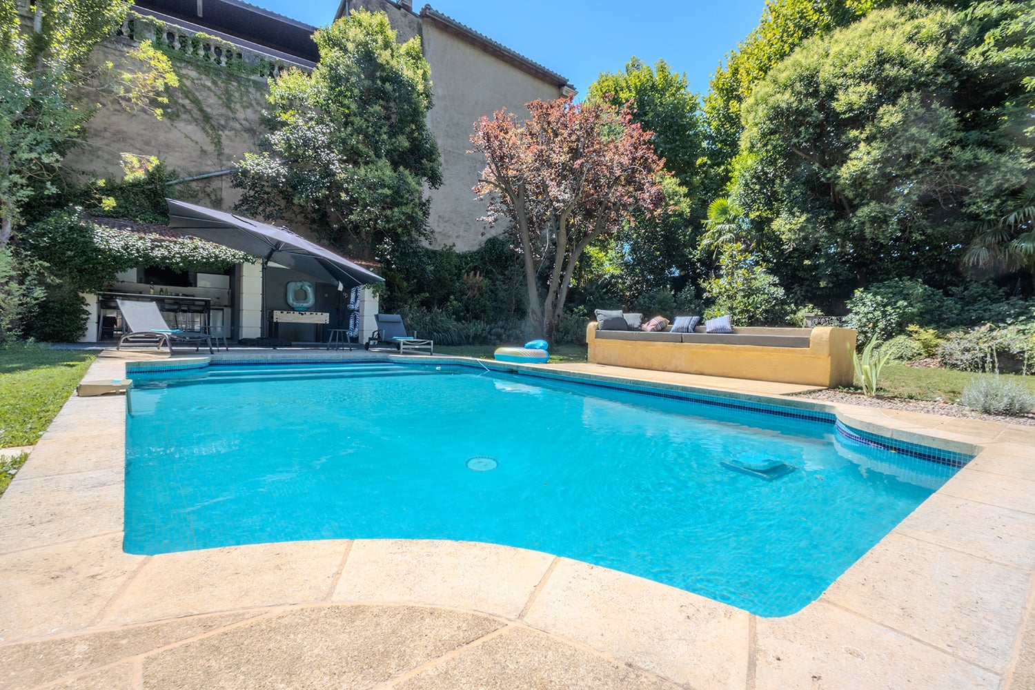 Private heated pool