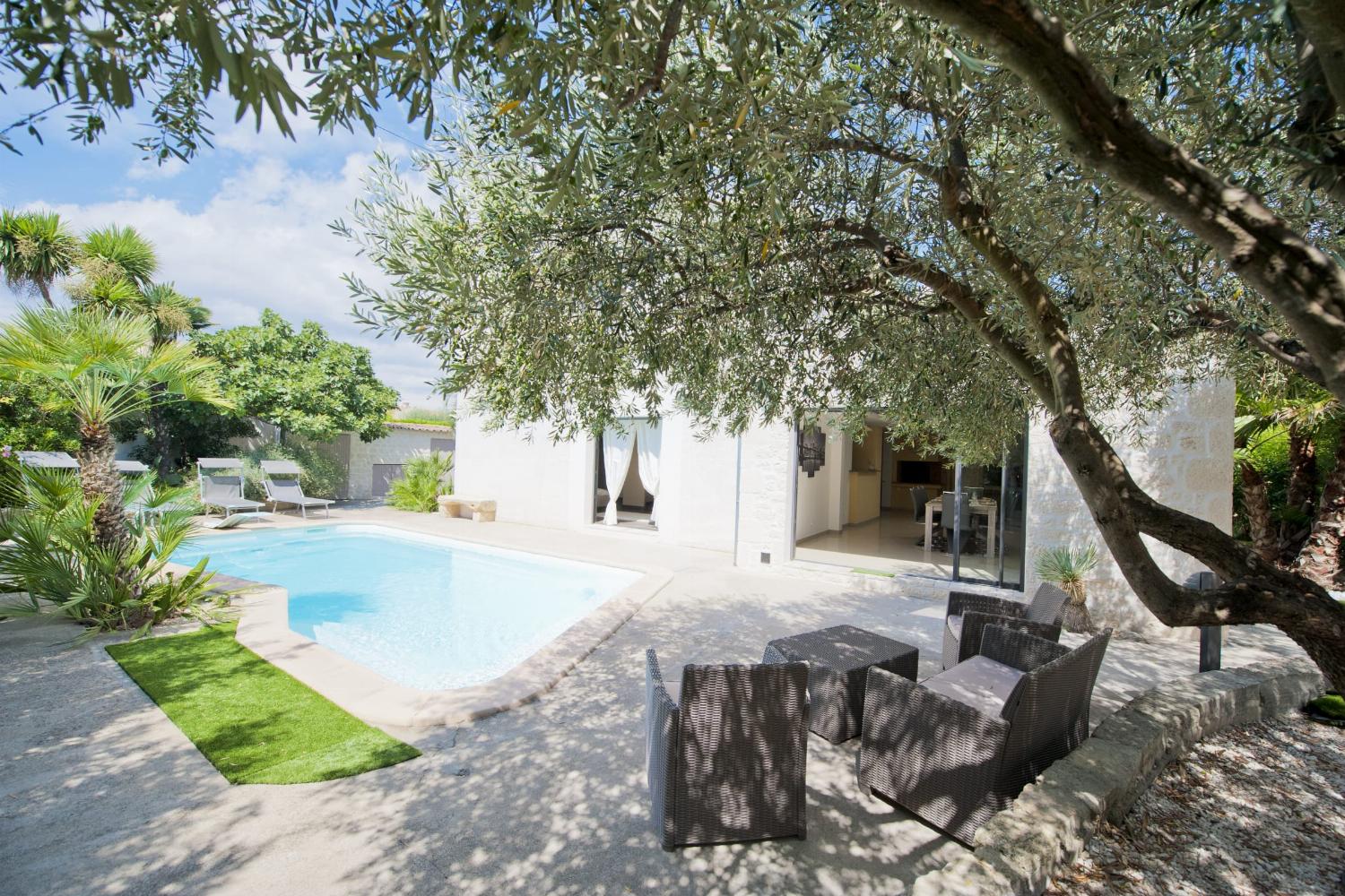Private heated pool