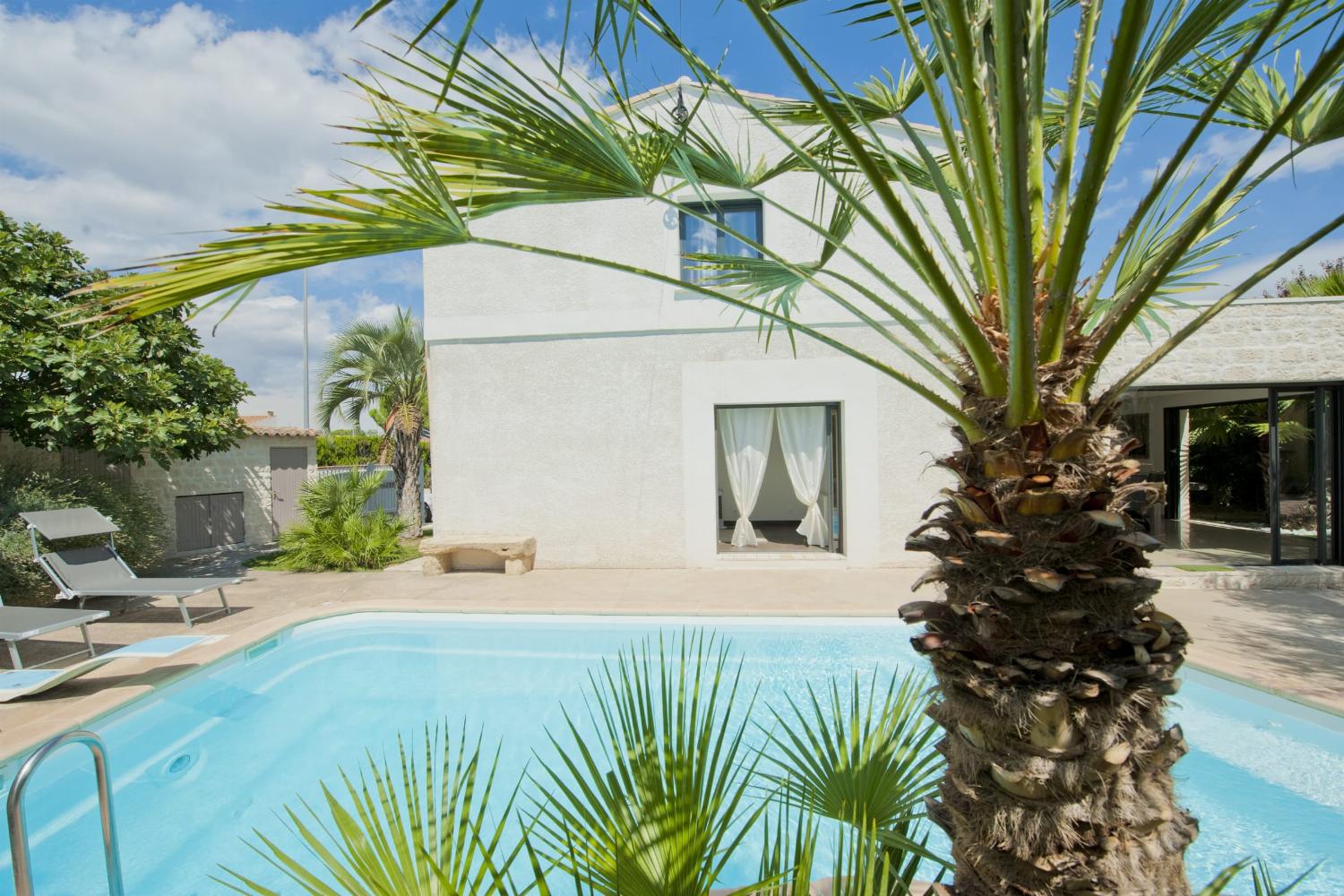 Private heated pool