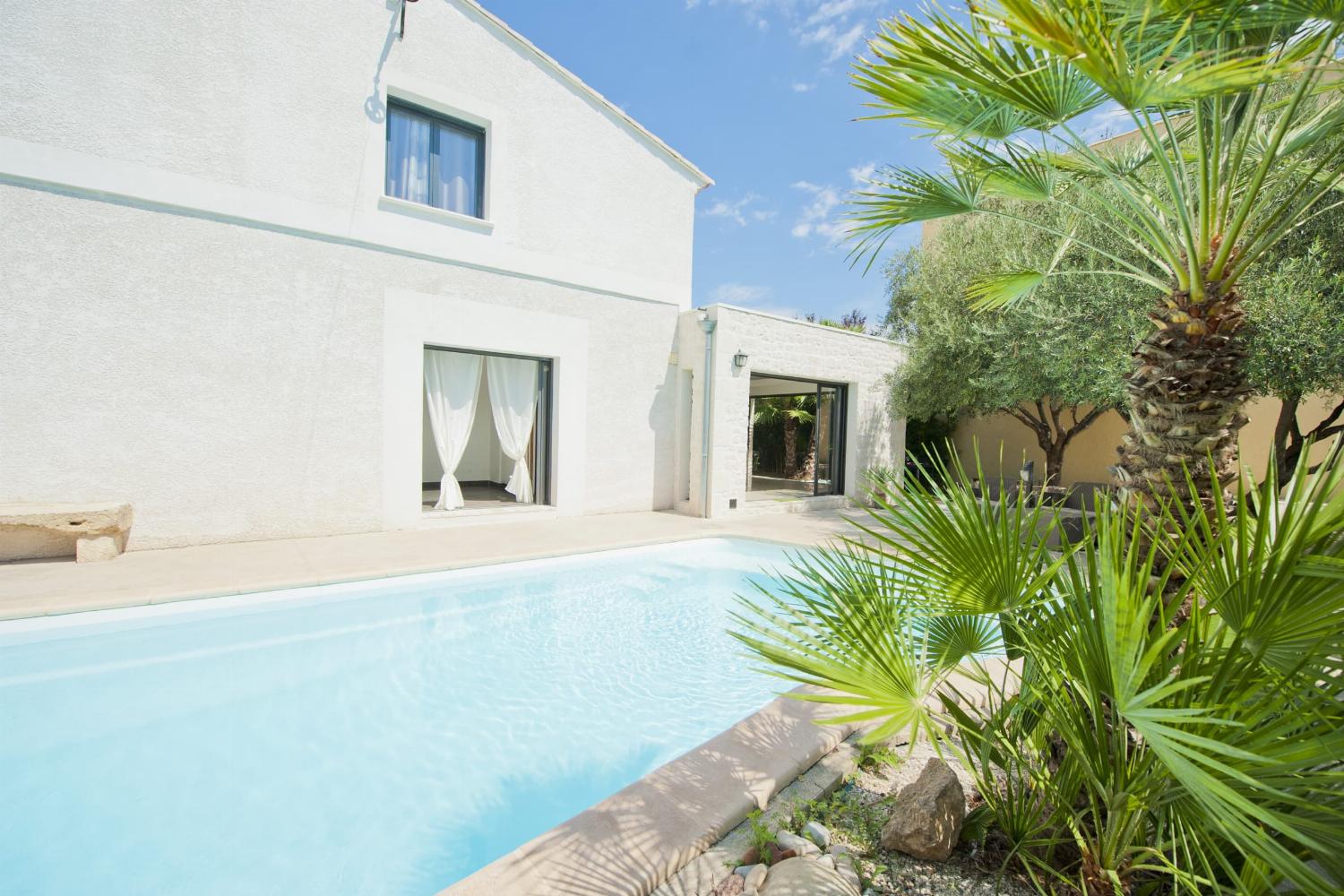 Private heated pool