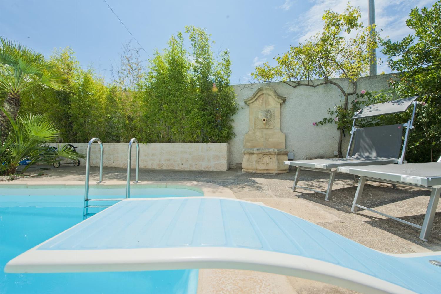 Private heated pool