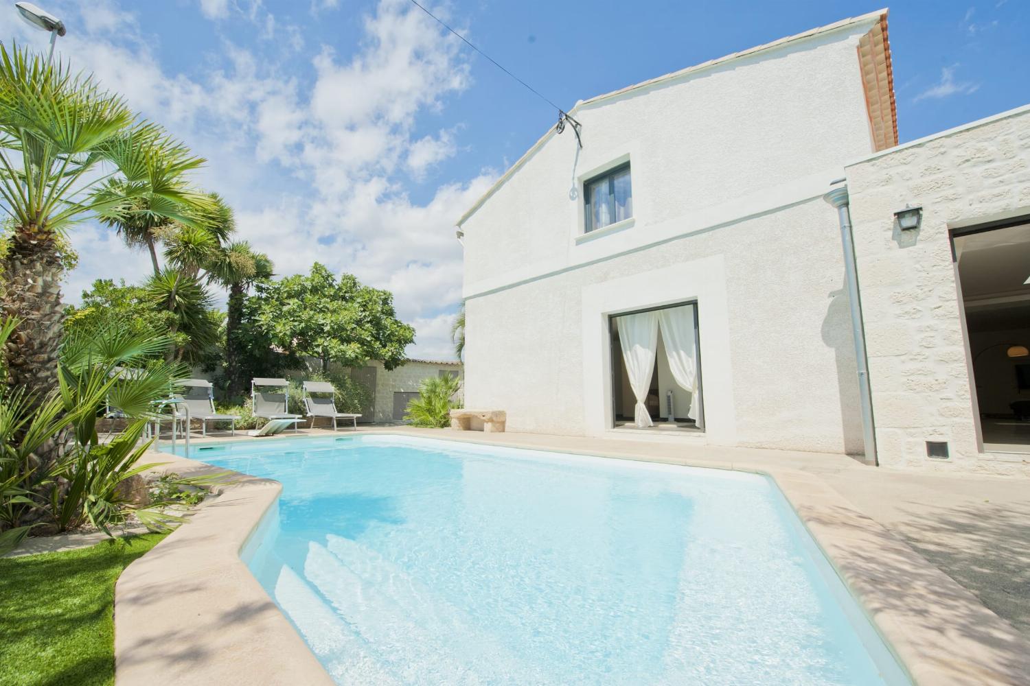 Private heated pool