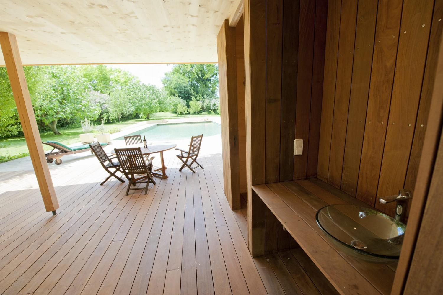 Covered terrace