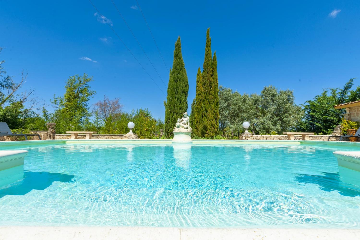 Private heated pool