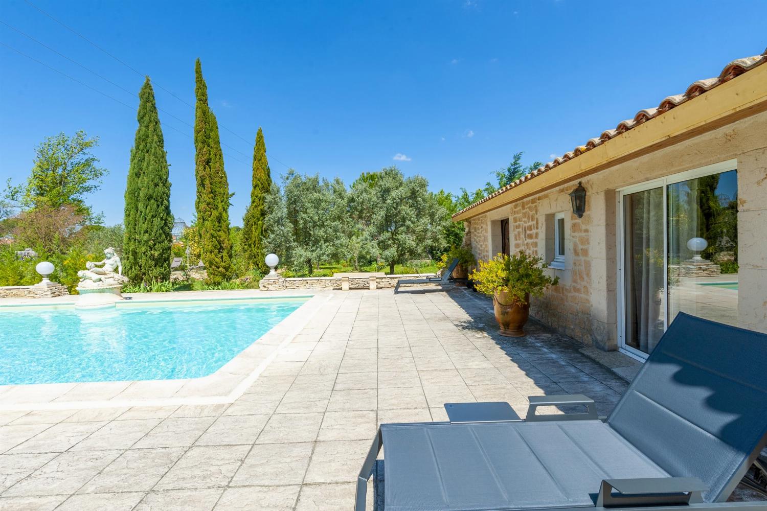 Private heated pool