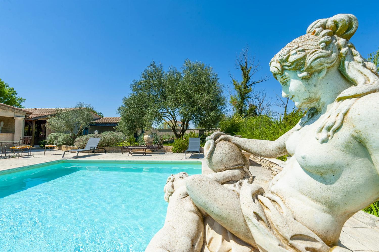Private heated pool