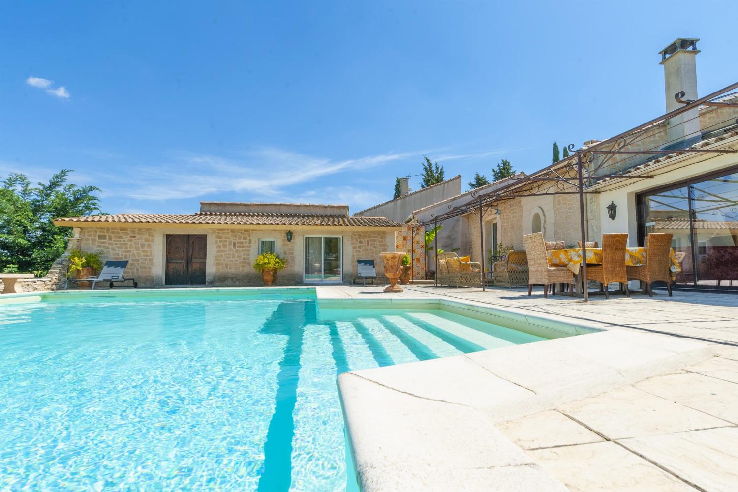 Private heated pool