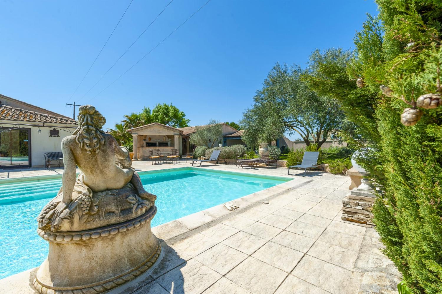 Private heated pool
