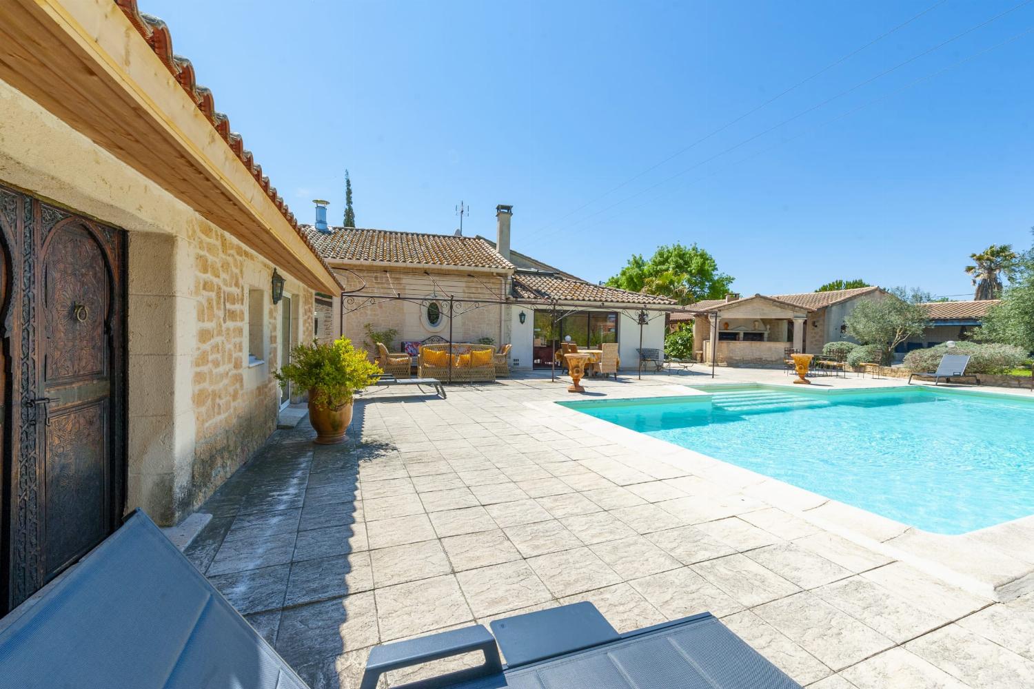 Private heated pool